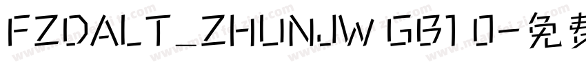 FZDALT_ZHUNJW GB1 0字体转换